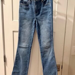White House Black Market Blue Flare Jeans